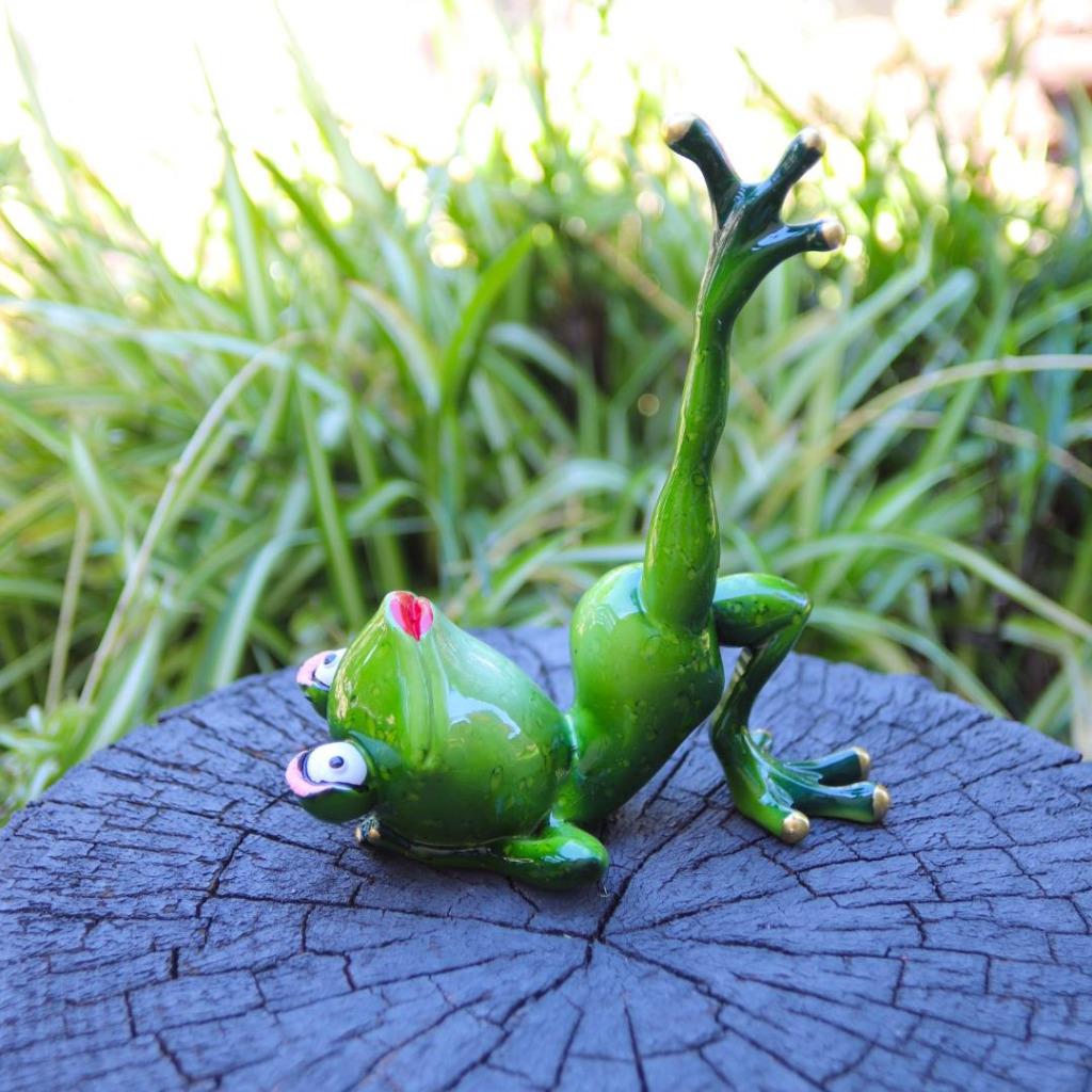Yoga Frogs Frog Decorative Celebrity Figurines Funny Garden Home Décor Ornament - Picture 15 of 16