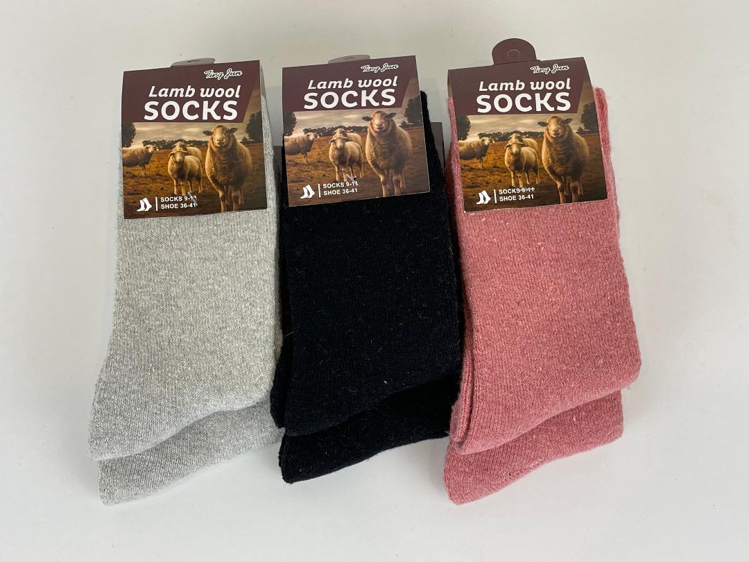 Warm Winter Socks Soft Thermal Sock Lamb Wool Merino Heated Sox for ...