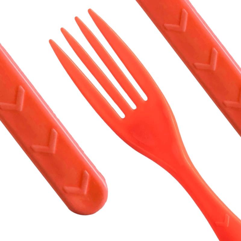 Reusable Plastic Cutlery (18.5cm) - Strong & Durable in Knifes Forks Spoons Mix - Picture 29 of 29