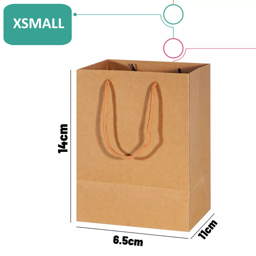 Brown Kraft Paper Bags Gift Shopping Retail Bulk Eco Cotton Handles 150GSM Heavy - Bild 13 von 20