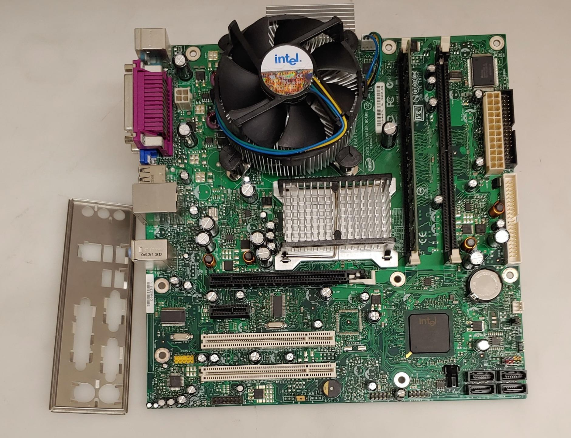 Intel D946GZIS 2GB CPU Motherboard System I/O Board MB Motherboard