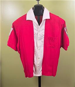 Vintage King Louie Bowling Shirt sz Medium 1960's Red S/S | eBay