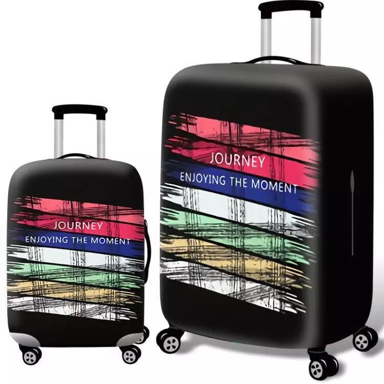 Travelkin Luggage Cover Washable Suitcase Protector Anti-scratch Suitcase cover Fits 18-32 Inch Luggage Red Stripe, XL 