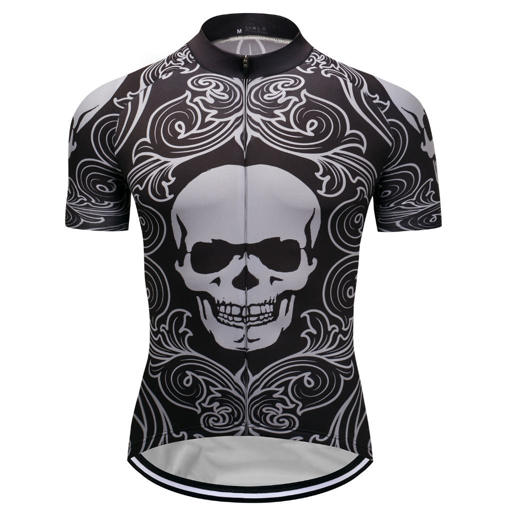 skull cycling jersey