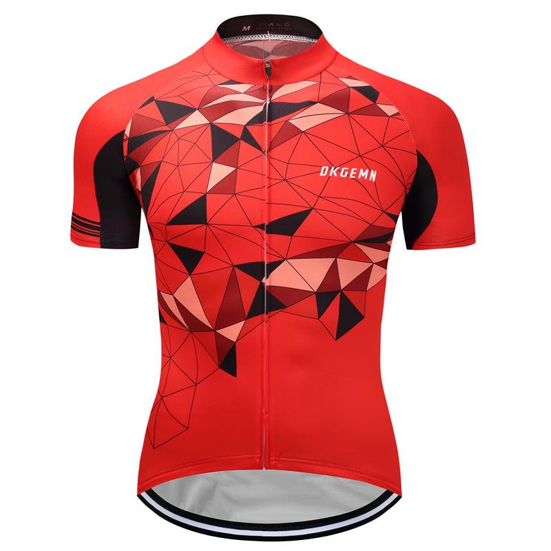 red cycling jersey men's