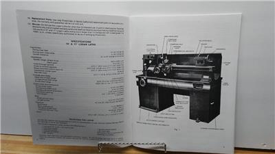 Powermatic 10” & 11” Lathe Maintenance & Parts Manual