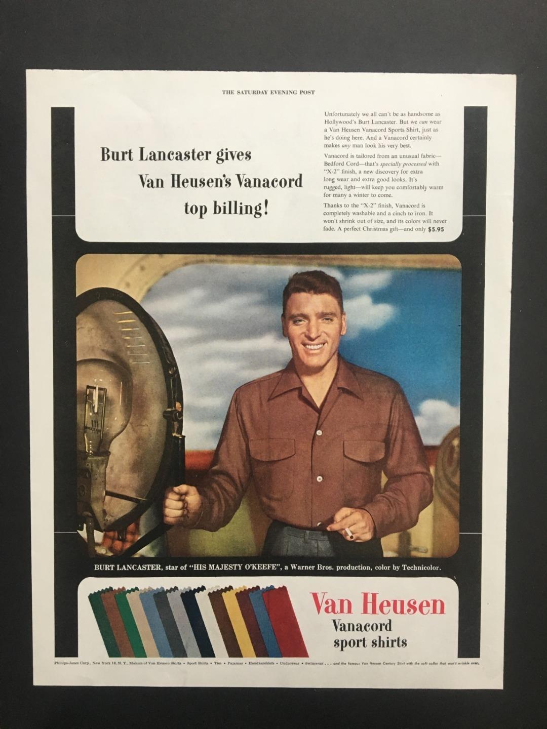 Original 1953 c. Van Heusen Shirts Ad 