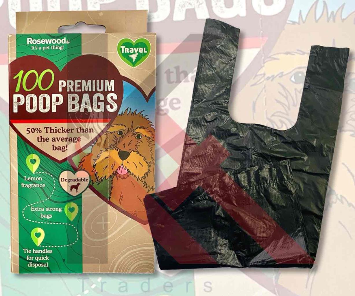 DOGGY BAGS EXTRA STRONG Scented Dog Puppy Poo Waste Easy Tie Scooper