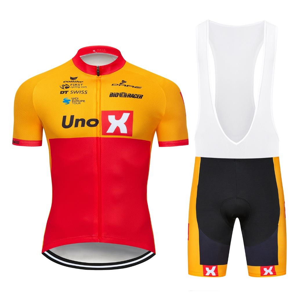 Men/'s Bicycle Suits Cycling Jersey Bib Shorts Sets Biking Short Sleeve Shirts