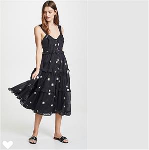 daisy chain midi dress