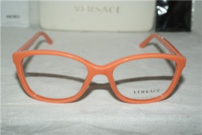Brand New Authentic Versace Eyeglass 3147-M Orange 5069 Size 51
