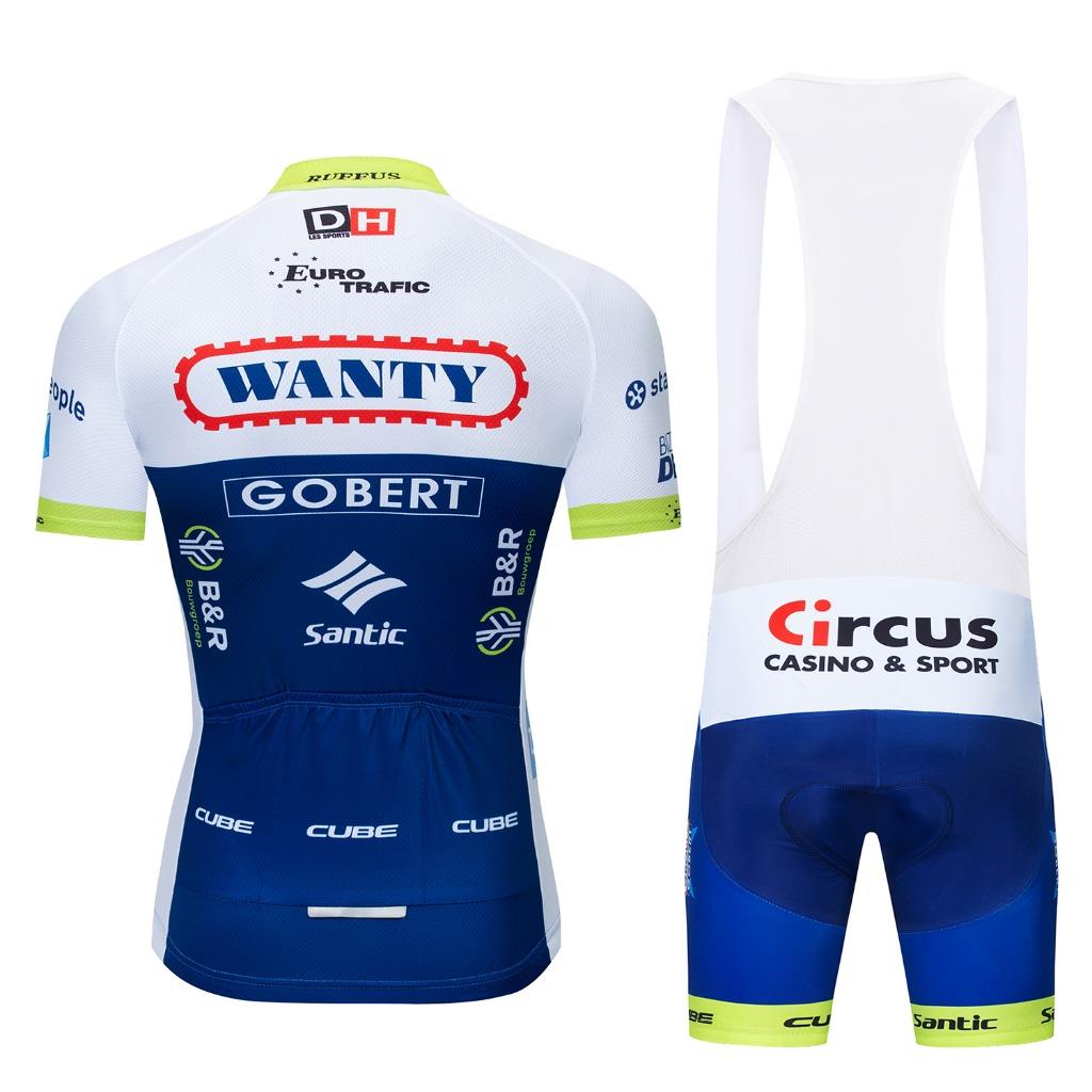 Mens Summer 2019 Cycling Jersey Kits Bike Short Sleeve Bib Shorts Shirt Set Pad