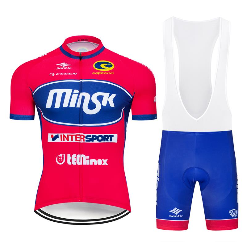 New Bicycle Clothing Kits Men/'s Cycling Jersey Bike Bib Shorts Set Team Garments