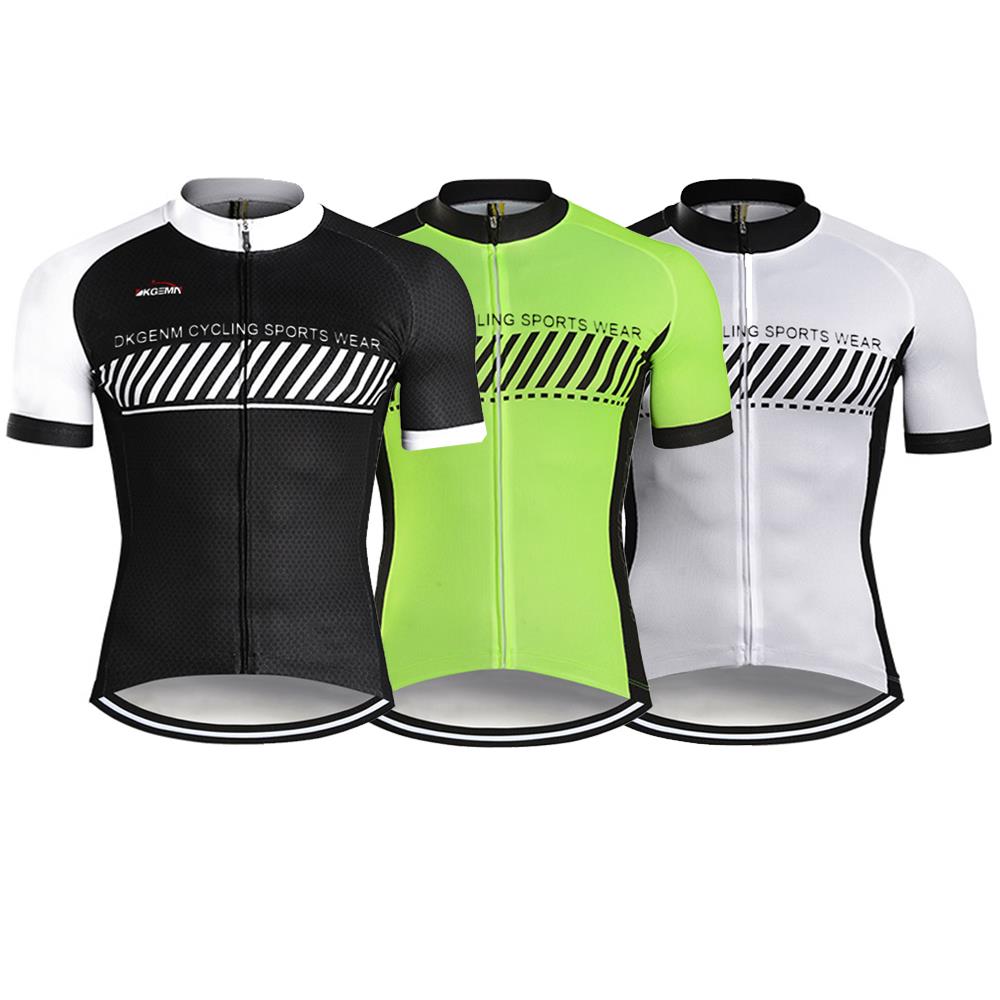 PSPORT Mens Cycling Jersey Short Sleeve Bike Shirts with 3 Pocket