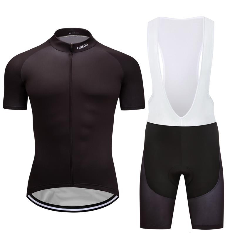 Men S Black Cycling Sports Clothing Short Jersey Bib Shorts Kits