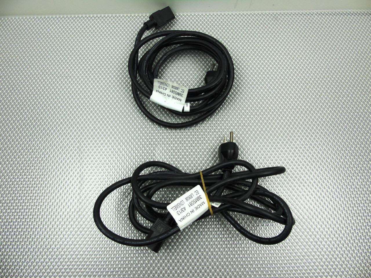 Lot of 2 IBM 39M5081 9Ft 10A 125V Power Cords Cables eBay