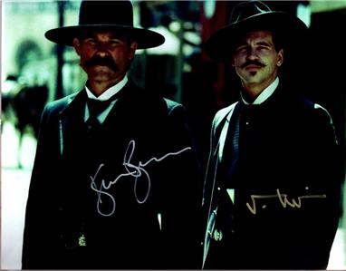 Tombstone Val Kilmer Kurt Russell Signed 11x14 Autographed Photo Picture Coa Ebay