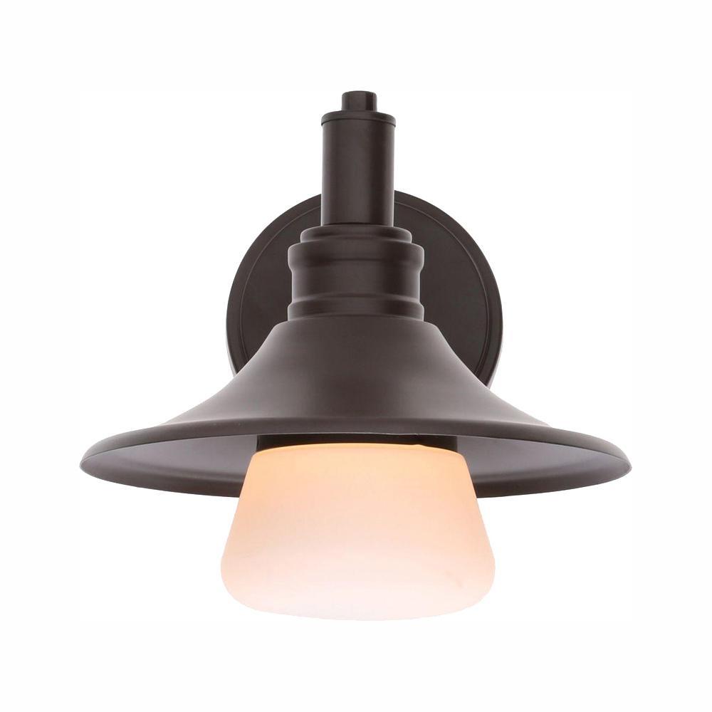 Home Decorators Collection Hyannis 1 Light Bronze Outdoor Wall
