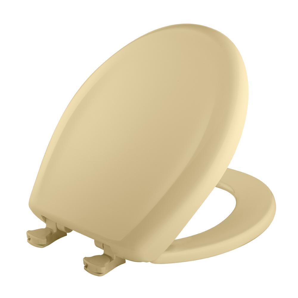 BEMIS Round Closed Front Toilet Seat in Vanilla 200SLOWT 141