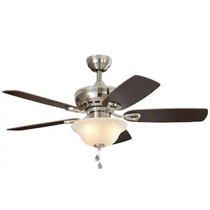 Harbor Breeze Sage Cove 44 Satin Nickel Indoor Ceiling Fan With