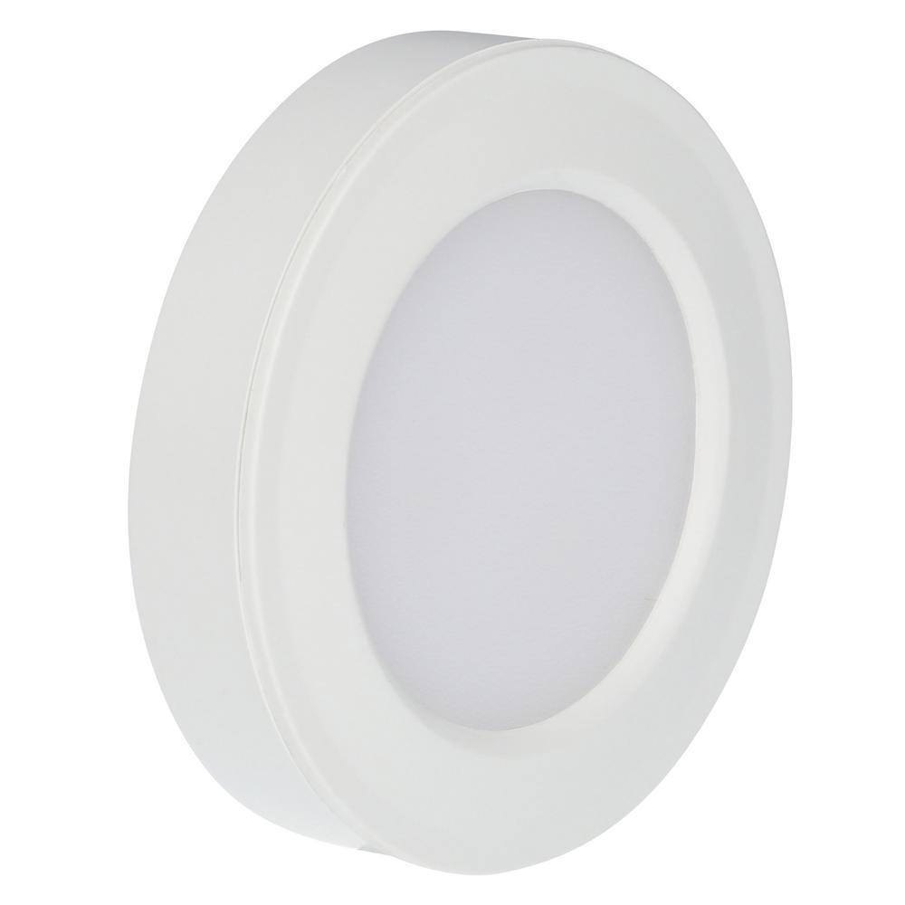 Commercial Electric 3Light White LED Puck Light Kit 844606 eBay