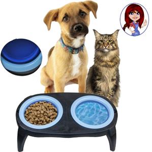 dual dog food container
