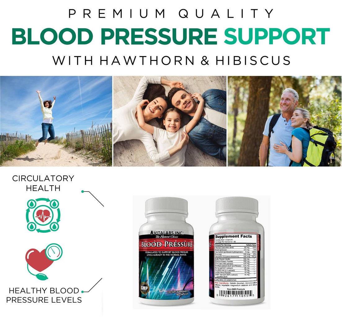 Blood Pressure Support Pills High Hypertension Circulation Heart Health Tablets Ebay