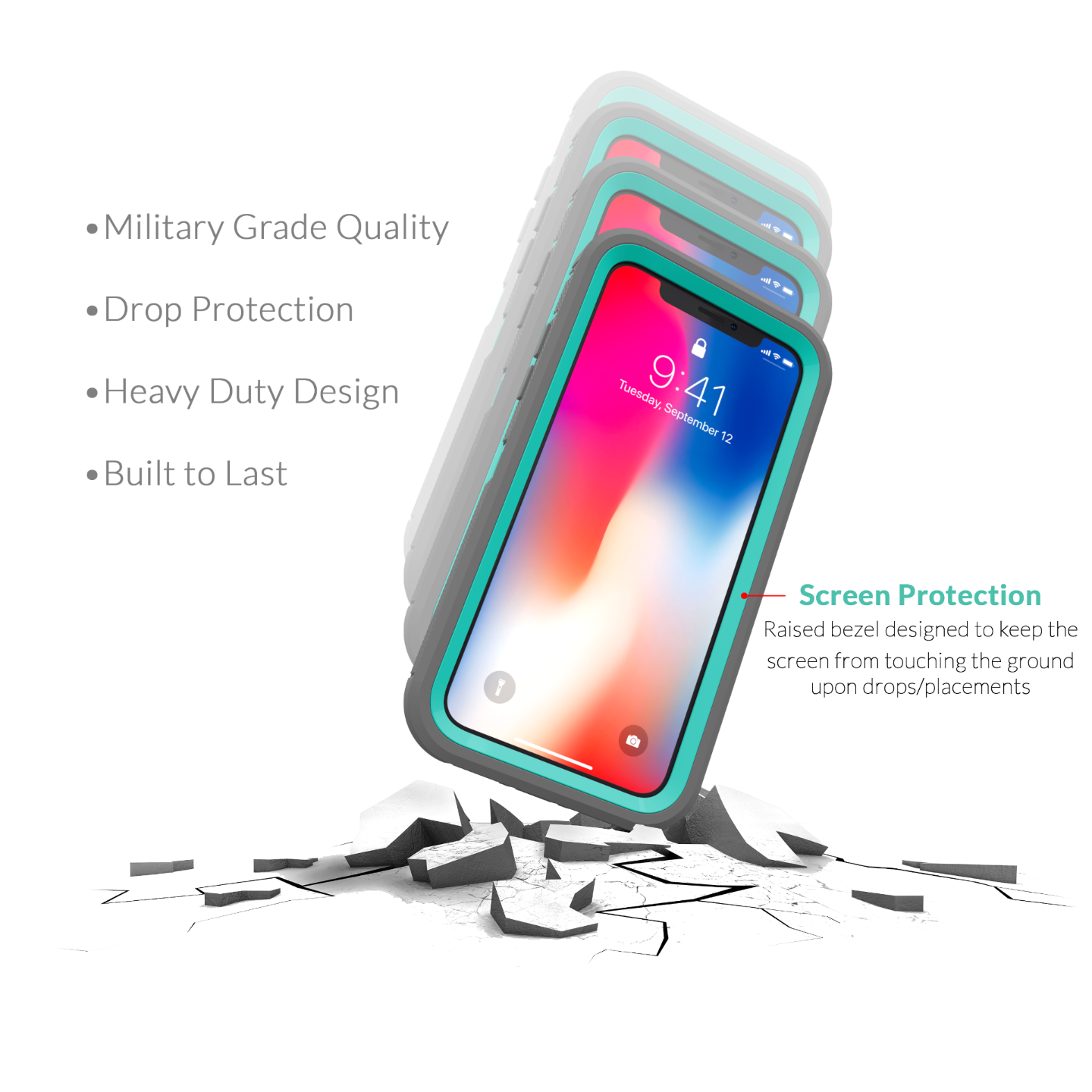 For Apple iPhone X / XS / XR 10S Case Protective Defender Shockproof