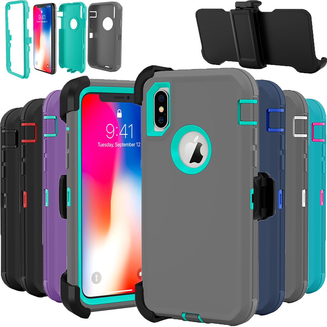 Shockproof Hard Case Cover For Apple Iphone X Xs Xr 10s Fit Otterbox Clip Ebay