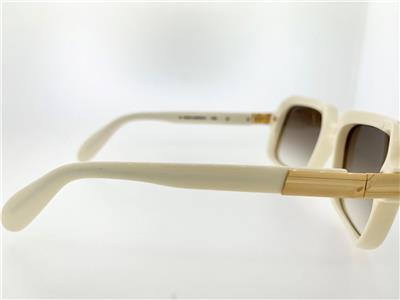 CAZAL SUNGLASSES 607 008 56MM CREAM GOLD FRAME WITH BROWN  display picture 3