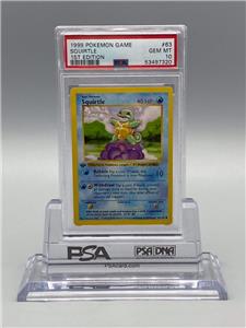 1999 Pokemon SQUIRTLE Base Set 1ST EDITION Shadowless 3D