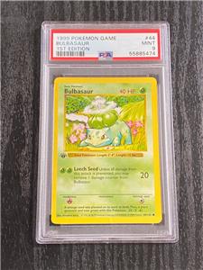 1999 POKEMON 1ST EDITION SHADOWLESS BULBASAUR #44 PSA 9 MINT. | eBay