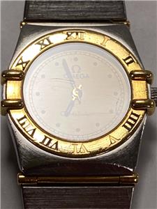 OMEGA CONSTELLATION 6104 18K FULL BAR STAINLESS STEEL 23mm
