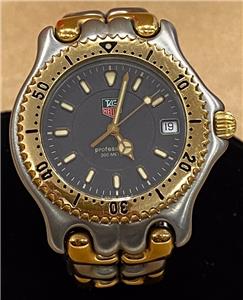 ❤️さん 美品 Tag Heuer Professional WK1120 Tag Heuer Classic 2000 Series Stainless 37mm Case Gold Tone