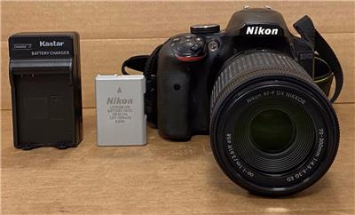 NIKON D3400 DSLR CAMERA W/ NIKON AF-P DX NIKKOR 70-300mm 1:4.5-6.3