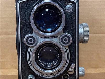 ROLLEIFLEX CARL ZEISS TESSAR 75mm F3.5 LENS CAMERA- UNTESTED. | eBay