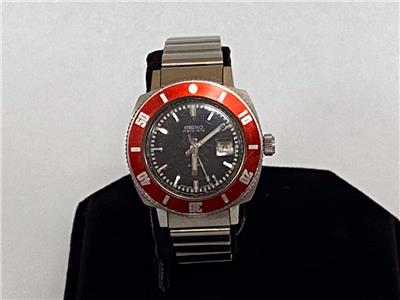 VINTAGE SEIKO MATIC LADY DIVER 2517-3270 RED BEZEL 27mm AUTOMATIC