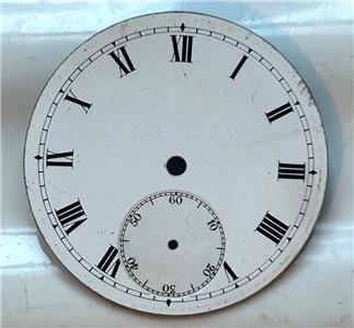 VINTAGE Enamel Pocket Watch dial 41mm Watchmakers Spares UK