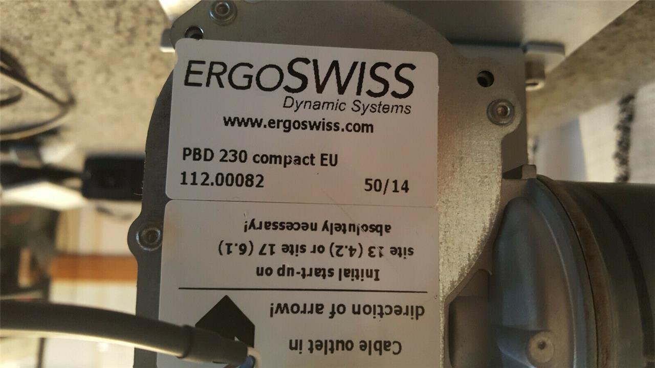 ERGOSWISS PB4830W PBD230 Compact EU + Desk Control 520 + PXD230 Comp