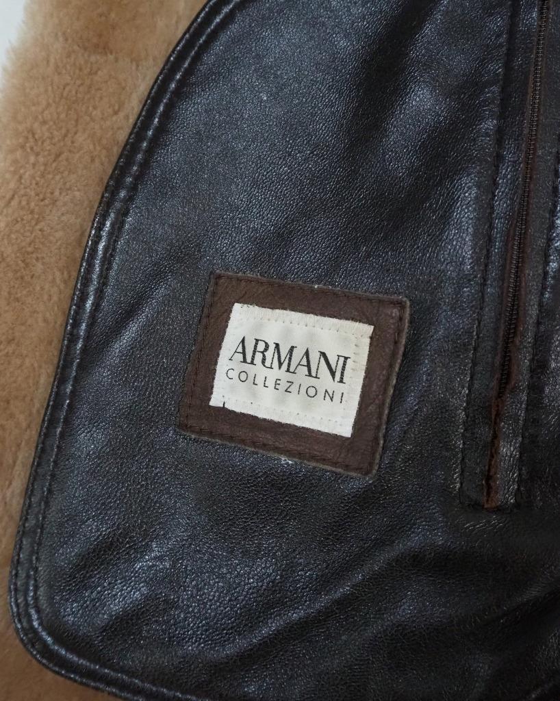 ARMANI COLLEZIONI Wool Double Button Design Woven Jacket