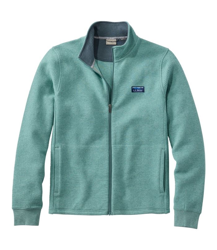 llbean Men's Lakewashed Double-Knit Full-Zip