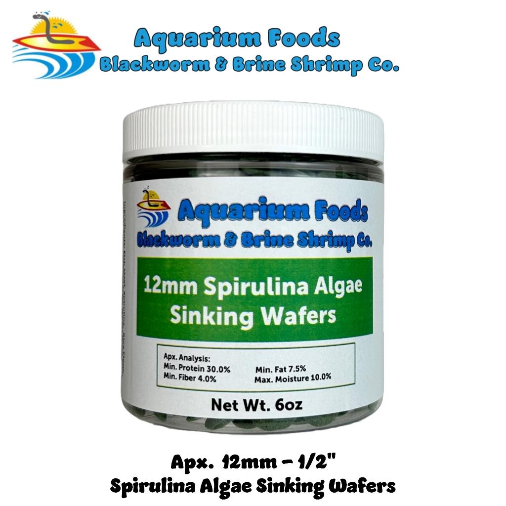 12mm-1/2″ Small Spirulina, Algae & Veggie Sinking Wafers, All Tropical Fish. JAR