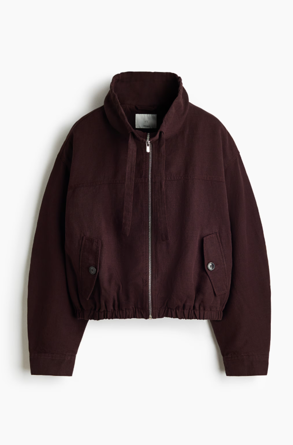 NWT H&M Linen-Blend Jacket