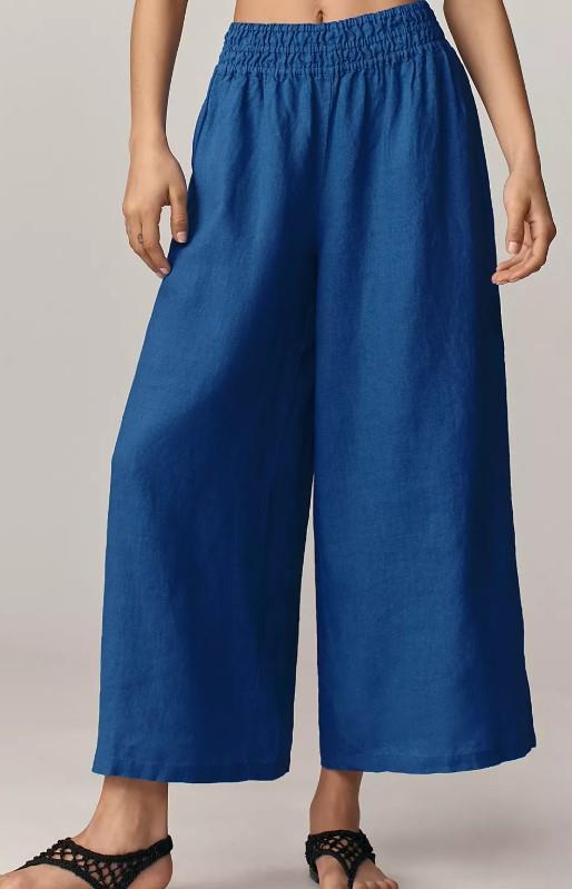 anthropologie The Somerset Pull-On Pants: Linen Edition - Picture 8 of 9