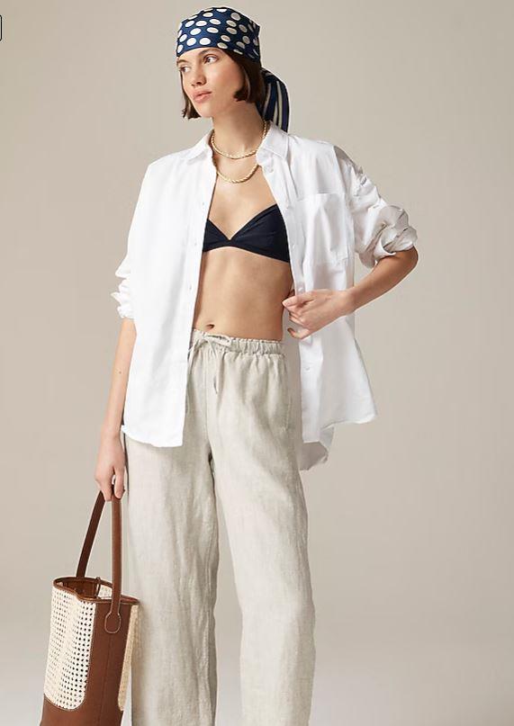 J.Crew Soleil linen pants - lightweight summer style-image