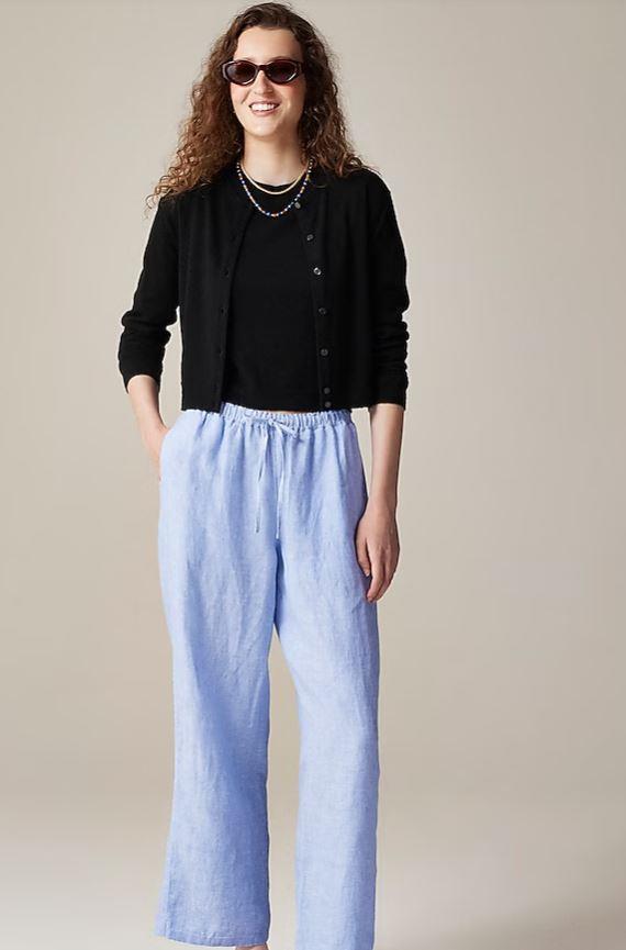 J.Crew Soleil linen pants - lightweight summer style-image