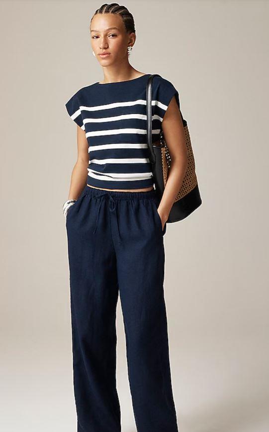 J.Crew Soleil linen pants - lightweight summer style-image