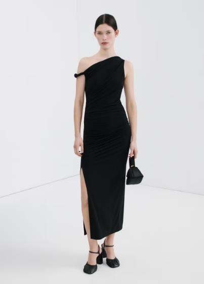 NWT mango Asymmetrical dress with side slit