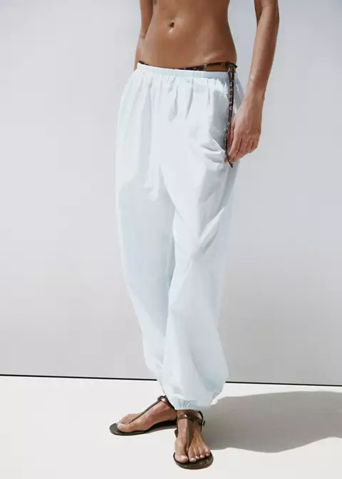 NWT mango Baggy cotton pants