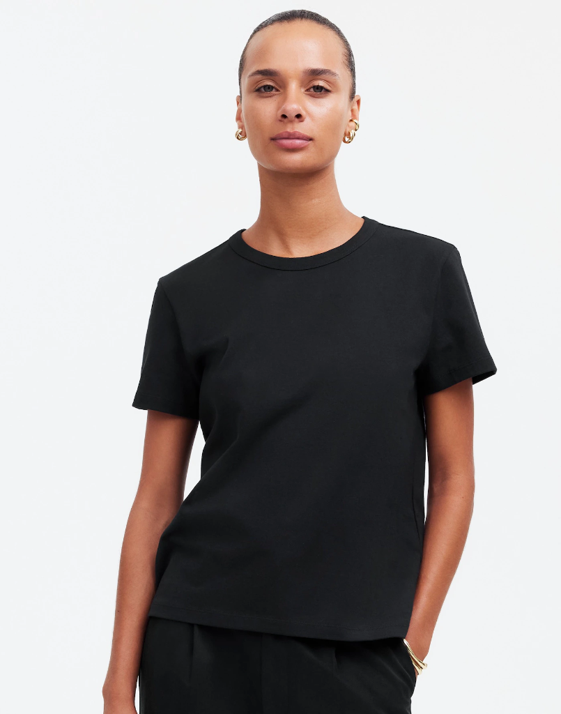 NWT madewell BEST SELLER The Perfect Crewneck Tee in Allday Jersey